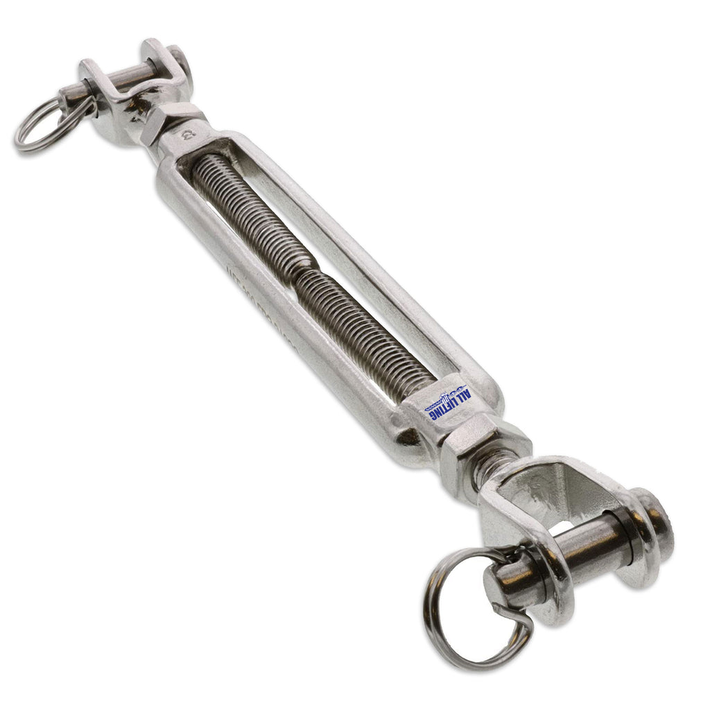 1/2 x 8 Eye & Eye Stainless Steel Turnbuckle